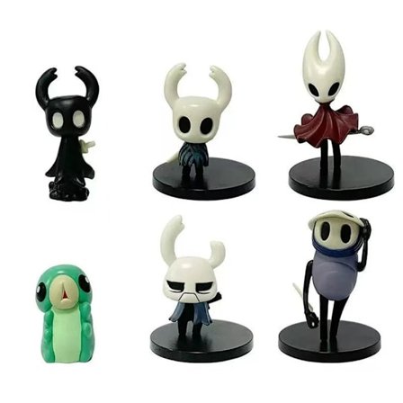 B Set Hollow Knight Anime PVC Action Figure Dekoration Ornament Samlarleksak för Videospelsspelare GK Spel