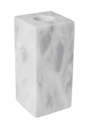 Åhléns Home Ljusstake i marmor BLOCK 10 cm Ljus & ljusstakar ONESIZE