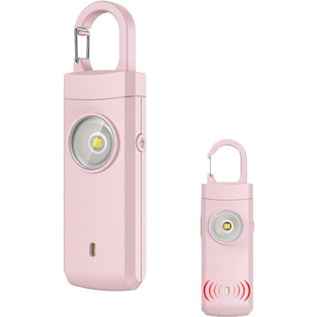 Personlig alarm Kraftig 130 dB lyd og sterkt blink Personlig sikkerhetsalarm Selvforsvar nøkkelring Personlig beskyttelse Nødsignal Senioralarm