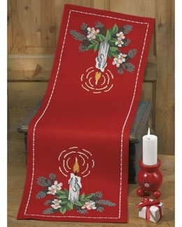 Läufer Kerzenschein