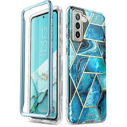 Serie Etui til Samsung Galaxy S22 5g, Slank Fuldkropsstilfuld Beskyttende Etui Uden Indbygget Skærmbeskytter (marmor)