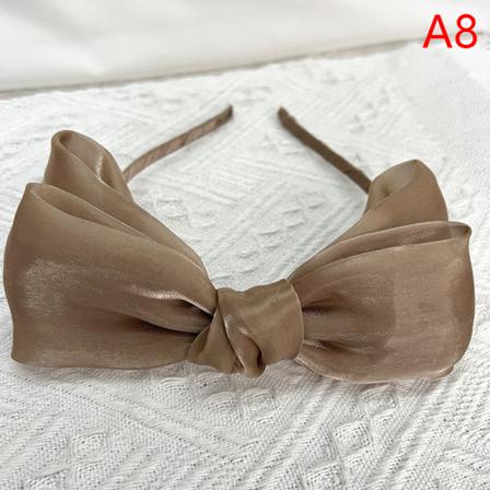 N Version Sweet Gentle White Mesh Bow Headband Female French St