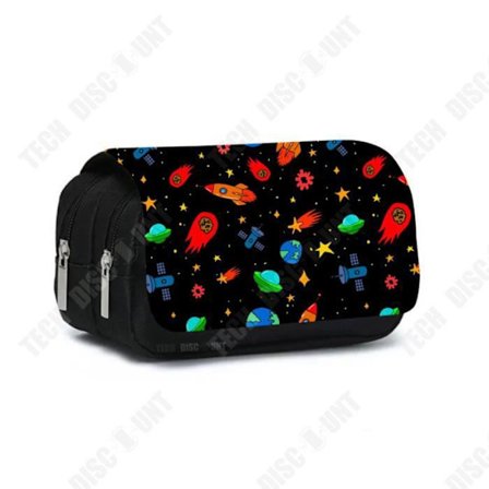 Pennfodral - TD - Stjärn astronaut - Polyester - Stort kapacitet - Dubbel lager