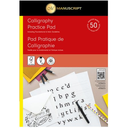 Manuscript Kalligrafi-øvelsesblok A4