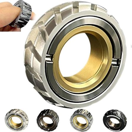 Motorcykel dæk fidget ring i rustfrit stål med dobbelt funktion, 100% ny