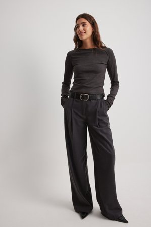 Claire Rose x NA-KD Kostymbyxor - Kontorsbyxor - Grå - EU 38