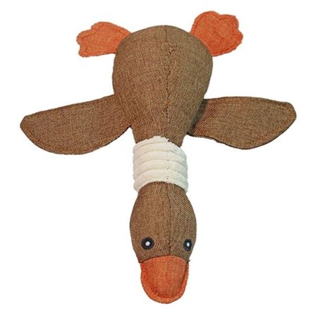 Tyggeleke for hund, knirkende søt gås, molarleke brun KLB