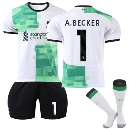 2023-2024 Liverpool Borte Barn Fotballdrakt Kit nr 1 A.Becker