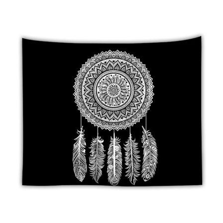 Vintage Vægtæppe til Soveværelse Æstetisk Vægindretning Mørk Drømmefanger Wa