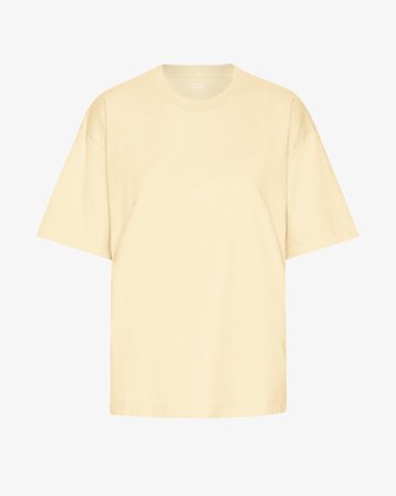 Oversized Organic T-Shirt - Soft Yellow 2XL