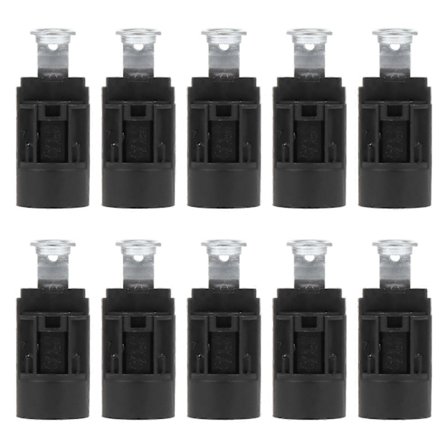 10 kpl E14-kiinnike Lamppu Pidike LED E14 Kynttilä Valo Pohja Kristalli Lamppupidike