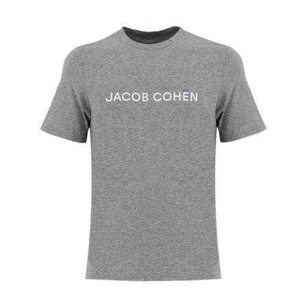 Jacob Cohën T-Shirts , Grijs , Heren , Maat: XL