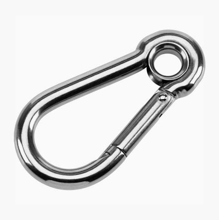 Karbinhake med ögla 8 x 80 mm - Biltema