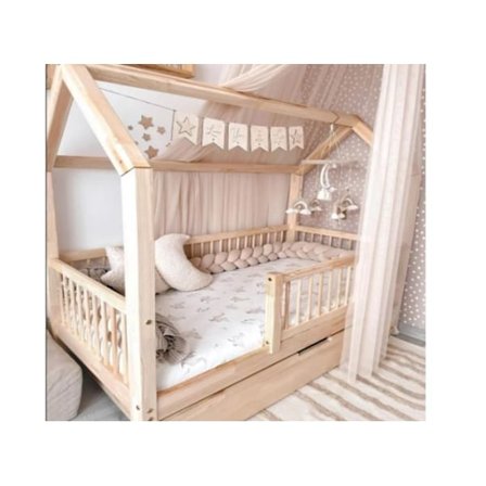 Klassisk Montessorisäng med låda - Profiwood, 80×160 cm