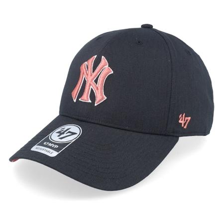 47 Brand - MLB Svart adjustable Caps - New York Yankees Freeform Snap Mvp Black Adjustable @ Hatstore