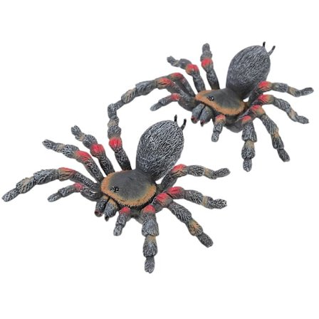 Livlige plastikk edderkopp insekt modeller Halloween fest edderkopp form brukt for spøk verktøy 2 stk