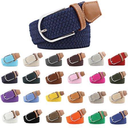 Bälte canvas tyg 26 färger storlek W26 - W36 skärp kläder - 5 Brun / Terrakotta brun en one size