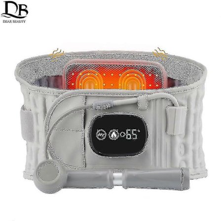 Ryg Dekompressionsbælte 3 Tilstande Varme Vibration Spinal Luft Trækbælte Til Lændesmerter Ref Rygstøtte Lumbal Massager