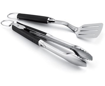 Weber-Premium Grill Tool Set 2pcs-Solide grillredskaper i reiseformat-Barbecue-Grilltillbehør