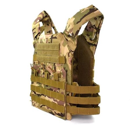 Kropsbeskyttelse JPC Molle Pladebærer Vest Sikkerhed Taktisk Vest Udendørs CS Spil Paintball Jagt Airsoft Vest Militær Udstyr CP CP