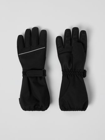 Polarn O. Pyret Vattentäta vadderade handskar - 5 - barnkläder - black