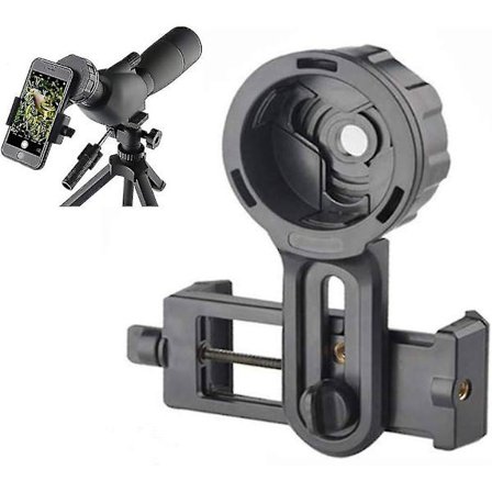 Mobiltelefon Fotoadapterbeslag - Kompatibel med Teleskop Kikkert Monokular, Passer til Næsten Alle Mærker af Smartphones
