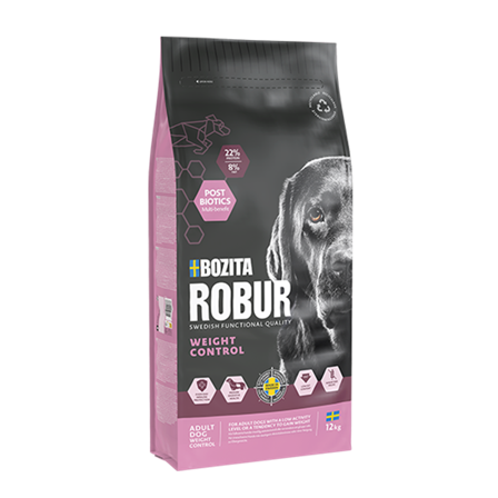 Bozita Robur - Adult Light - Vektkontroll 12 kg - Hund - Hundefôr & hundemat - Tørrfôr for hund - ZOO.no