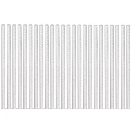 24 stk. Fiberglasvæger til udendørs fakler, 0,5 x 9,85 tommer