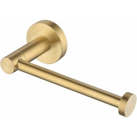 Amazon Brand SUS 304 Rustfrit Stål Rustfrit Vægmonteret Toiletpapir eller Papirhåndklæde Dispenser, Børstet Messing Finish, A2174S12-BZ