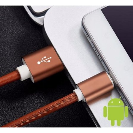 Micro-USB i PU-läder