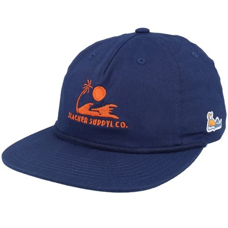 Slacker Supply - Ble Czapka Z Daszkiem - Sunny Waves Logo Rope Navy 5-panel Snapback @ Hatstore