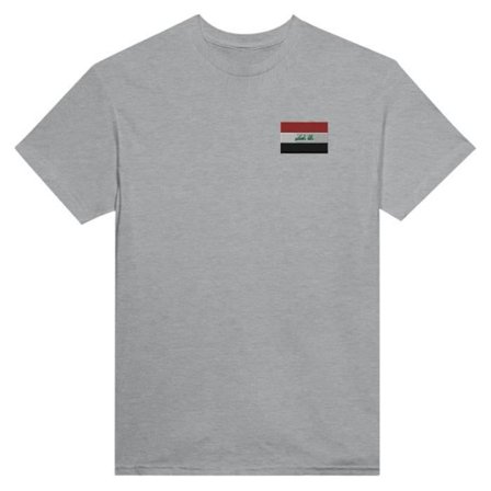 T-shirt - PIXELFORMA - Iraks flagga - 100% bomull - Korta ärmar - Klassisk passform