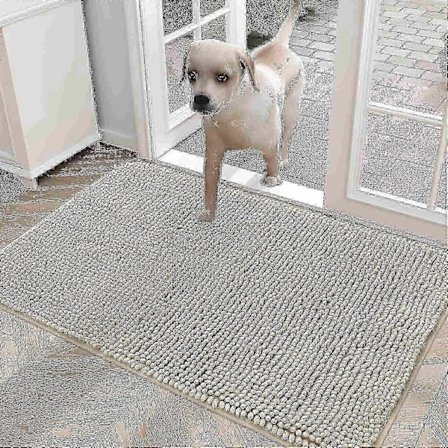 Dørmåtte til Entré til Hunde med Mudrede Patter, Absorberer Vand og Snavs