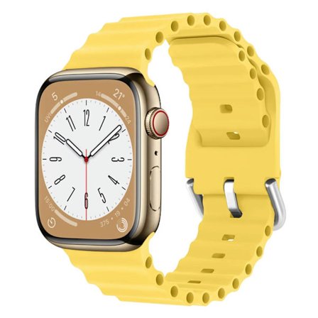 Ocean-rem for Apple Watch-rem 45mm 44mm 40mm 41mm 42mm 38mm Ultra 49mm Kvinner Menn, Sportrem Justerbar Silikonrem