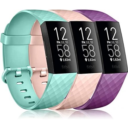 Lämplig för Fitbit charge 4 / Fitbit charge 3 / charge 3 se ersättningsarmband, smartklocka armband(Mint Green-S)