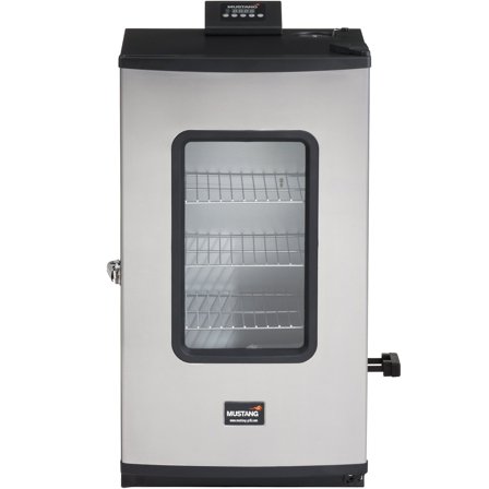 Mustang Elektrisk røykovn, rustfritt stål / sort' - 'Rustfritt stål, sort