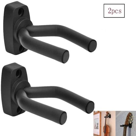 Gitarrhängare Väggfäste Krok 2-pack Gitarrställ Hållare lucky
