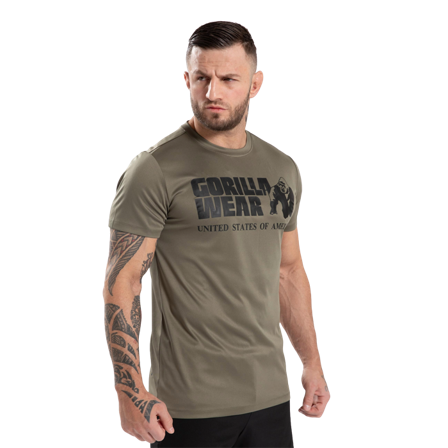 Gorilla Wear Classic Training T-Shirt, Army Green