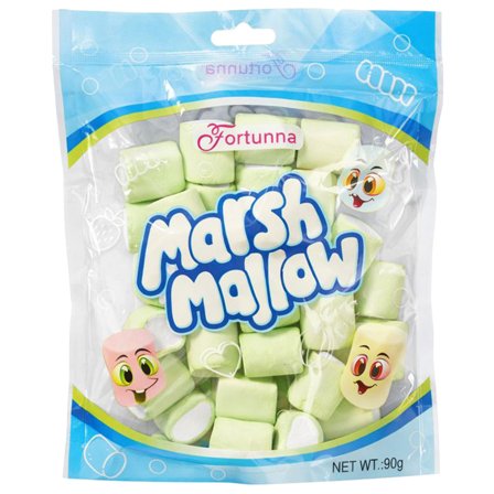 Marshmallows Hjärtan Grön/Vit 90g
