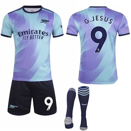 2024-2025 Arsenal Bortaställ Barn Vuxen Fotbollströja Med Strumpor