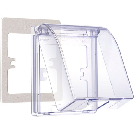 86 Veggbryterkontakt Stikkontakt Bryter Plugg Vanntett Boks Etui Sprutsikker Boks Lokk (transparent)