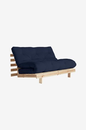 Karup Design - Sovesofa Roots 140 Rå bund - Blå - Sovesofaer - Fra Homeroom