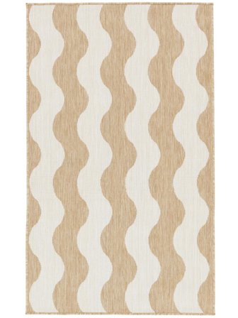 Waschbar Innen-/Outdoor-Teppich Mare Beige Klein Oeko-Tex