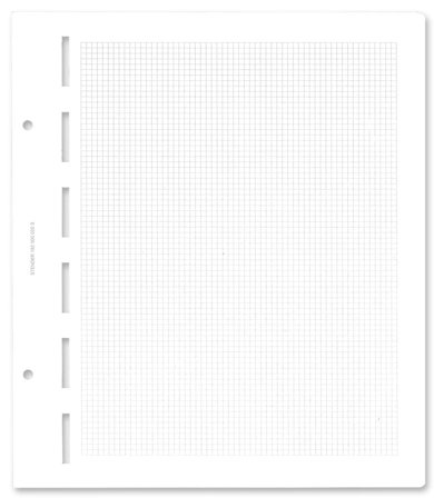 STENDER blankoblad superb med gråt nettryk - 50 stk.