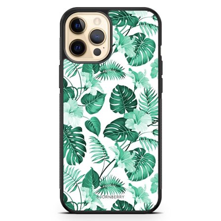 Bjornberry Hårdskal iPhone 12 Pro Max - Blommor Turkos