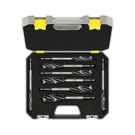 Træbor Sæt 8 stk. Professionelt Selvfødende Speed Auger Bor 10mm/12mm/14mm/16mm/18mm/20mm/22mm/25mm med 1/4 Tomme