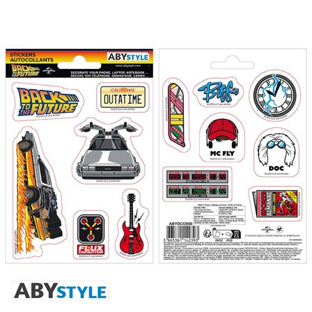 BACK TO THE FUTURE Klistermärken - Time travel