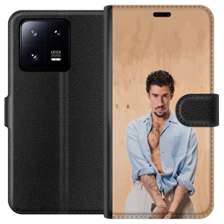 Yhteensopiva Lompakkokotelo Xiaomi 13 Pro Bad Bunny Super Bowl-inspiroima grafiikka, jossa NFL-trofe ja San Franciscon silta urheilusuunnittelussa