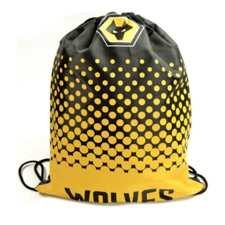 Wolverhampton Wanderers FC Crest Zip Up Bag One Size Gold/Black Gold/Black