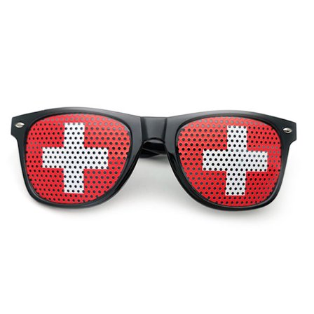 World Cup European Cup flagga klistermärke Personlig solglasögon dekoration